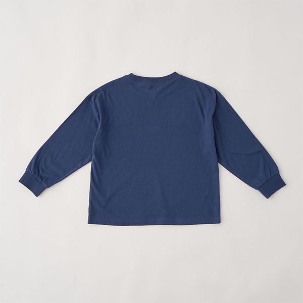 日本 b-ROOM - 定番標語百搭長袖上衣-象牙白