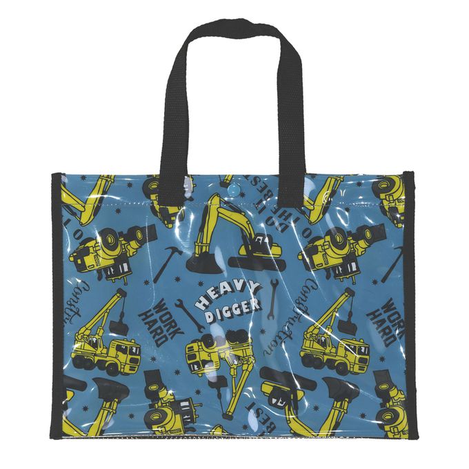 日本 ZOOLAND - 防水PVC手提袋/游泳包-點點潑墨-黑色 (25x34cm)