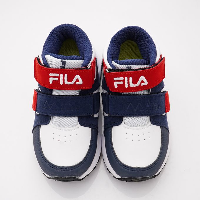 FILA - FILA機能慢跑運動鞋-2-J432X-123藍白紅(中大童段)-運動鞋-藍白紅