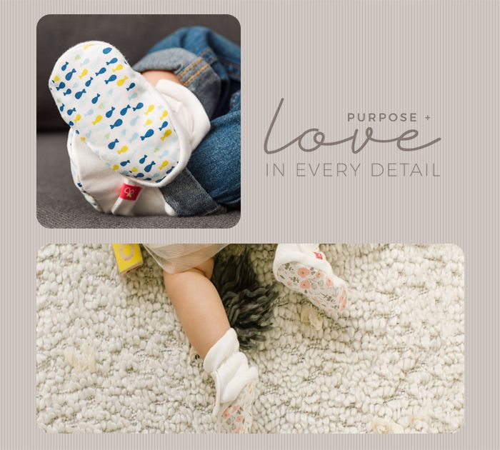 美國 GOUMIKIDS - 有機棉嬰兒腳套-叢林動物-淺綠