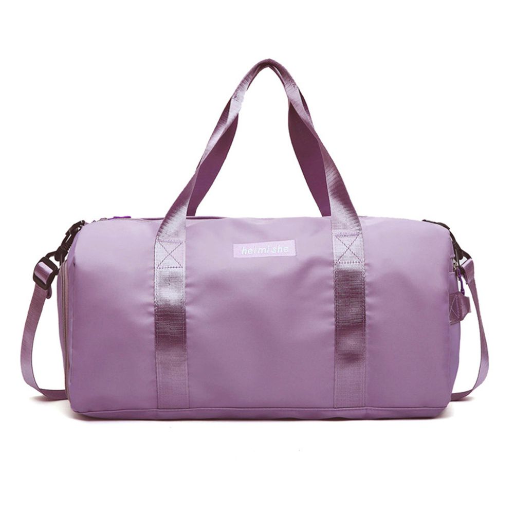 乾濕分離2way旅行包-可置鞋-蘭花紫