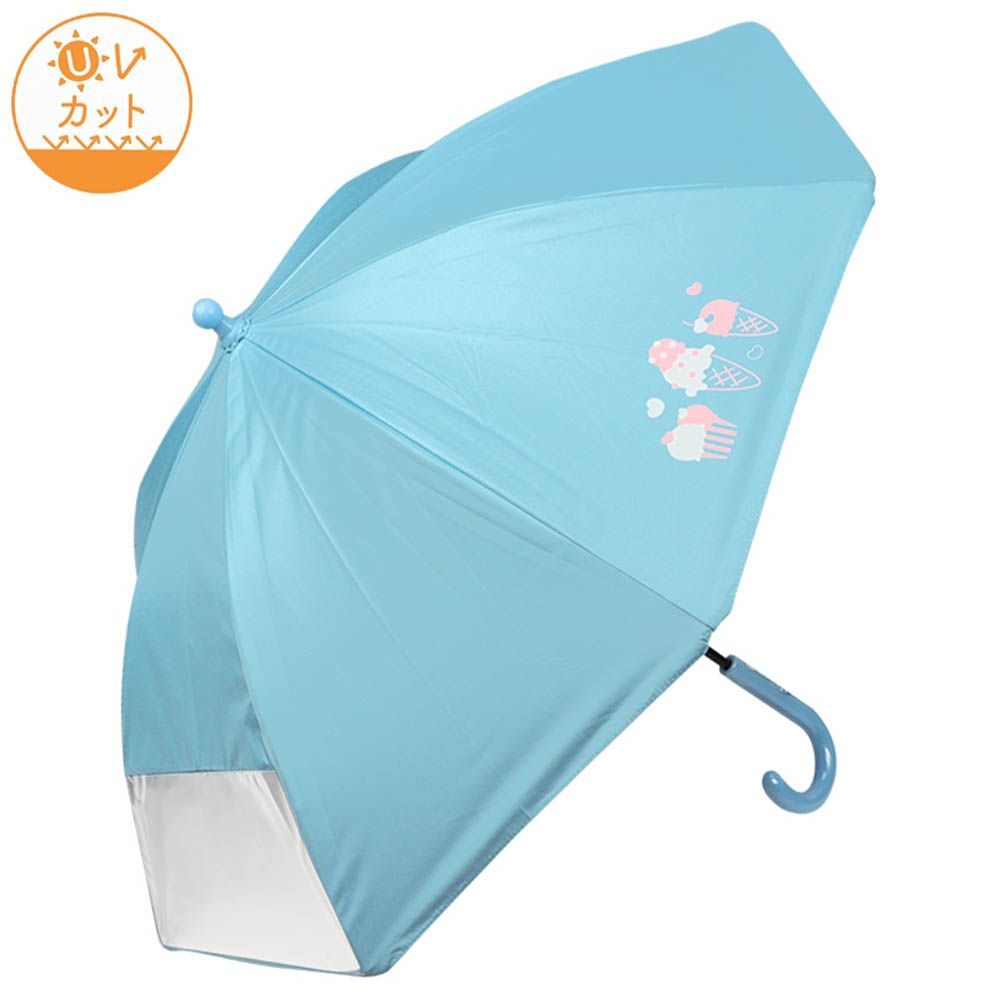 晴雨兩用傘 圓弧狀傘珠-冰淇淋-淺藍色