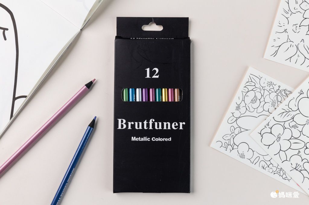Brutfuner金屬配色彩繪色鉛筆-50色