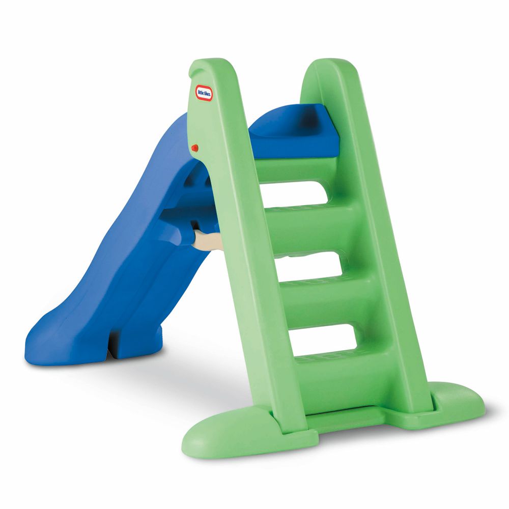 美國 Little Tikes - 遊戲大滑梯-藍綠