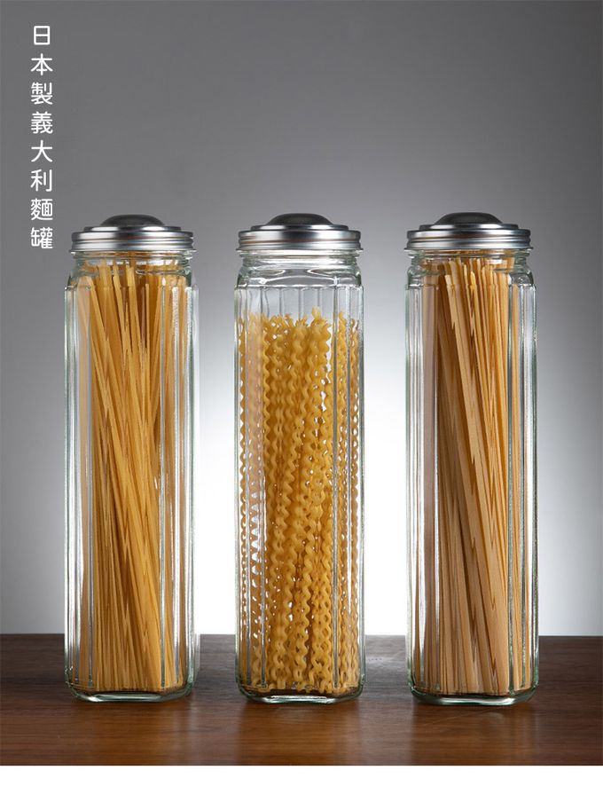 TOYO-SASAKI GLASS 東洋佐佐木 - 日本製 義大利麵罐(28.8x7.7x7.7cm)-3入組