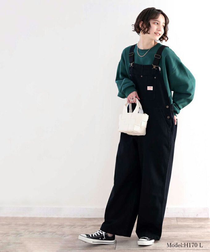 日本 Classical Elf - 美式經典百搭吊帶褲-軍綠