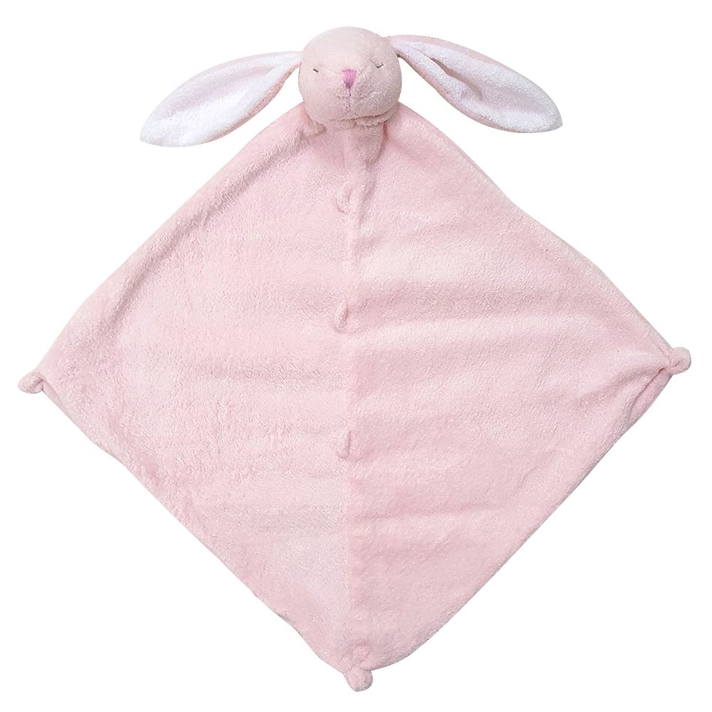 美國 Angel Dear - 動物嬰兒安撫巾-粉紅小兔-新款