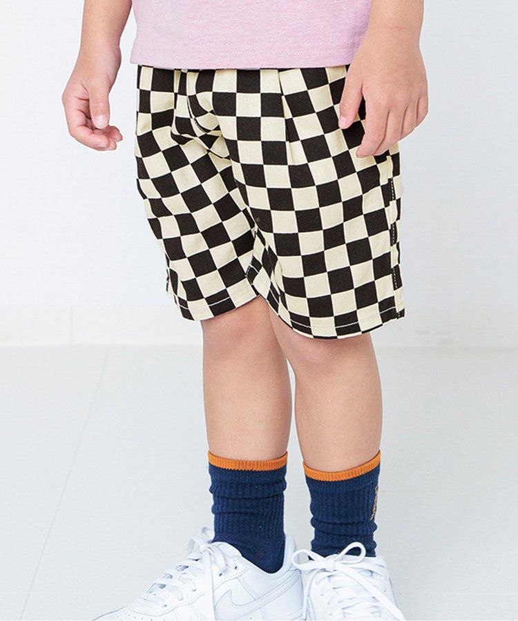 日本 BREEZE - 100%棉定番印花短褲-變形蟲-綠