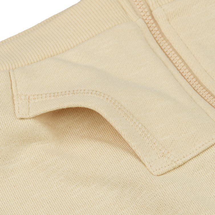 akachan honpo - 連帽外套 粗節紗-毛圈內裡-淺卡其色