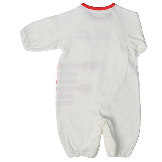 akachan honpo - 長袖造型連身衣-附帽子 奶瓶-紅色 (50~60cm)