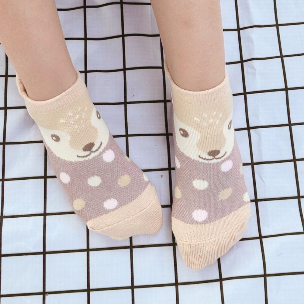 抗菌除臭網眼短襪-梅花鹿