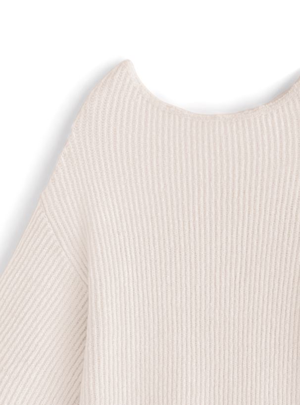 日本 GRL - 大圓領露肩針織短版洋裝-可可棕 (F)