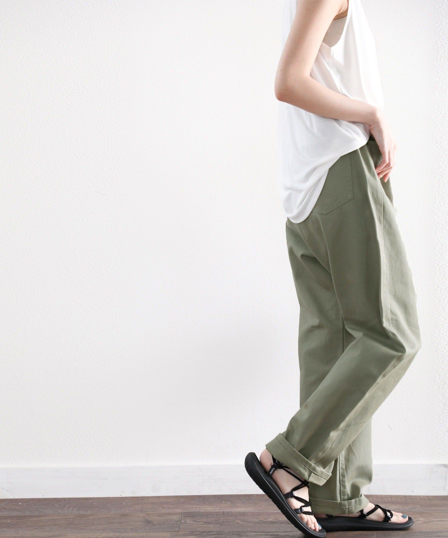 日本 Classical Elf - [熱銷NO.1]  舒適顯瘦打褶長褲-黑