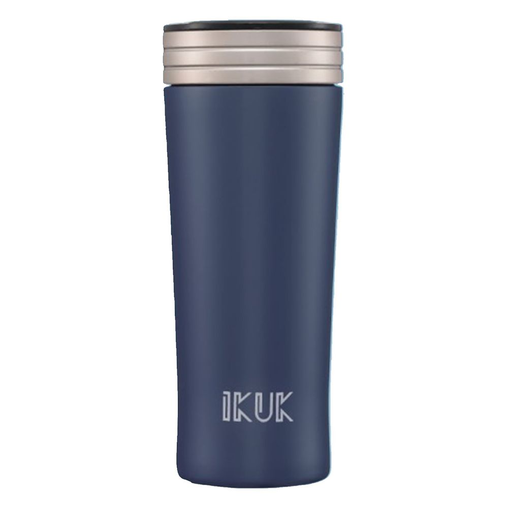 IKUK - 真空雙層內簡約保溫杯-午夜藍 (300ML)