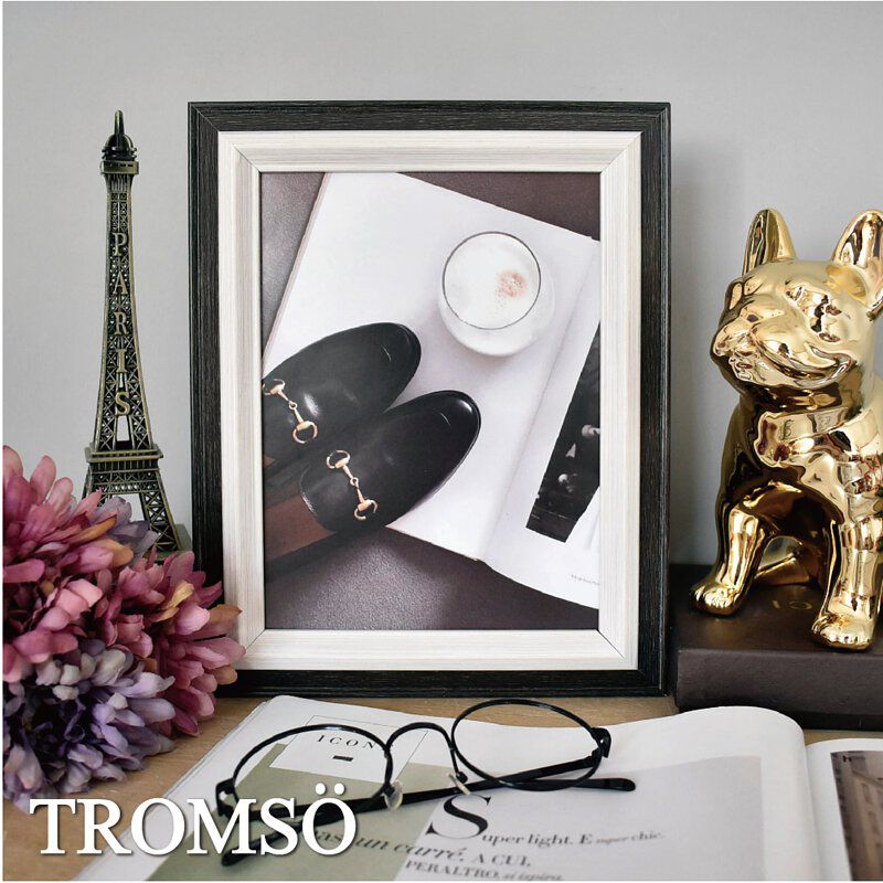 TROMSO - 巴黎撞色木紋6X8相框-黑