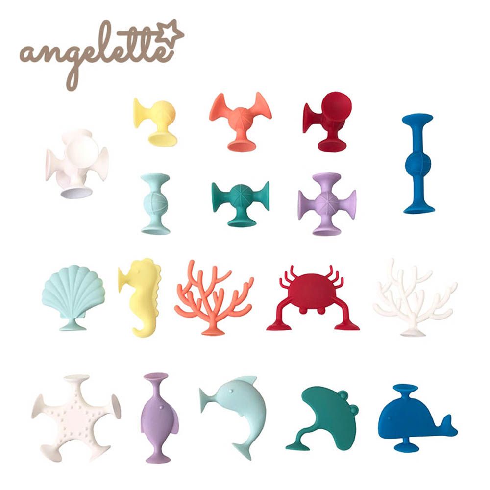 angelette吸盤玩具-48個入-藍色