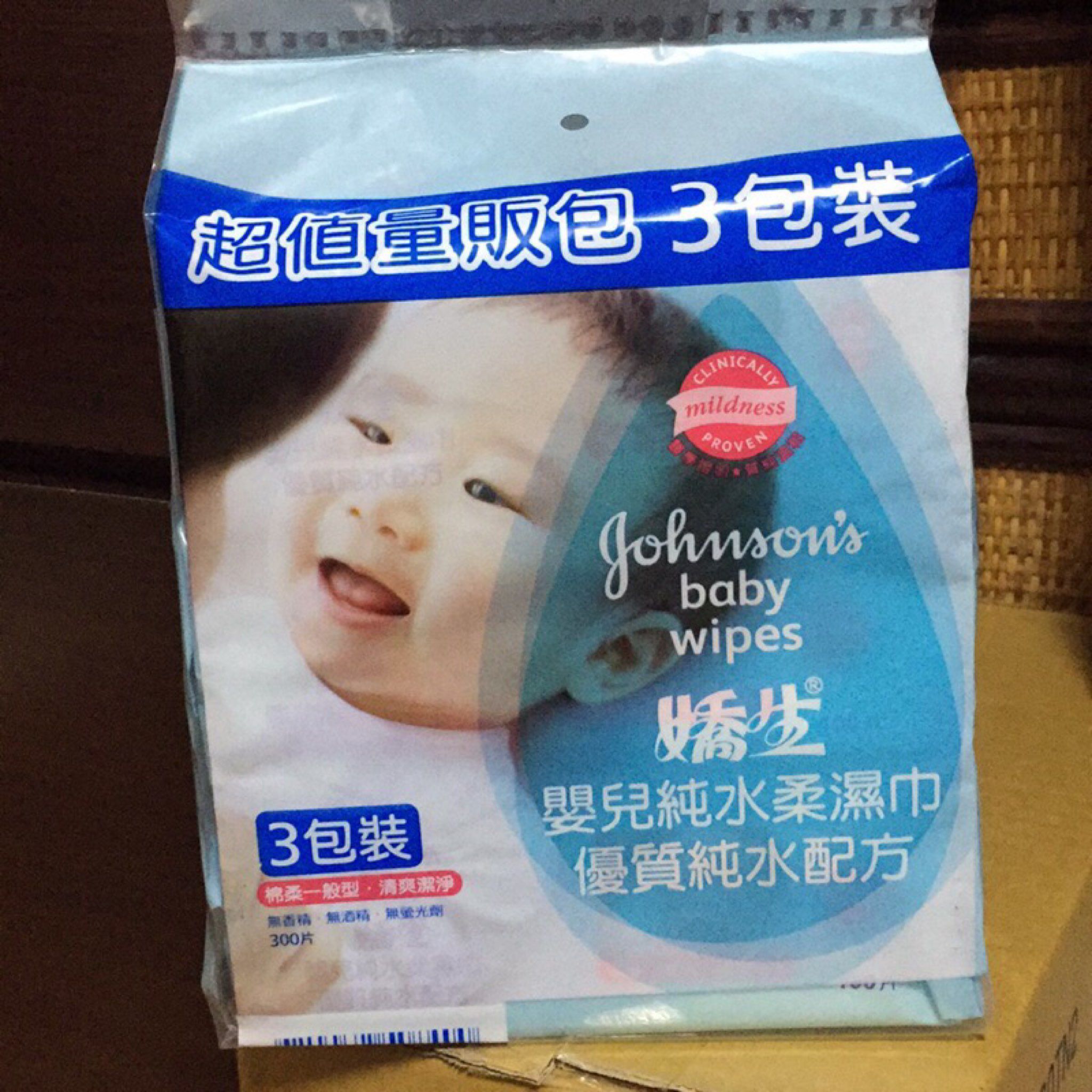 嬌生嬰兒純水柔濕巾$150
