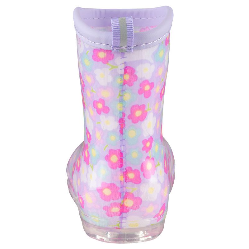 akachan honpo - 雨鞋-小花-紫色