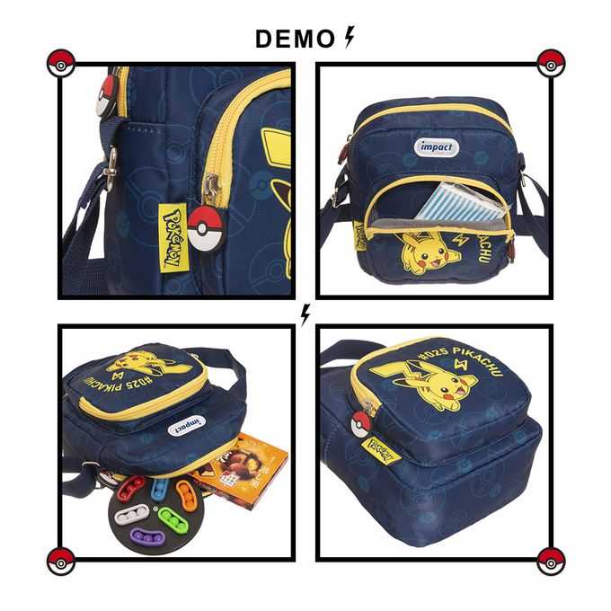 寶可夢側背包-藍色