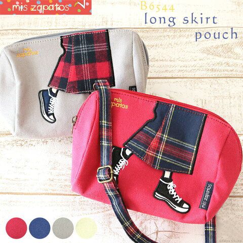 mis zapatos - 斜背美腿包(帆布)-蘇格蘭裙-GY灰色 (14*18*9cm)