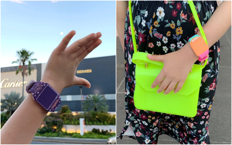 韓國 bigkid - 香香LED電子錶-深藍(橘子香)