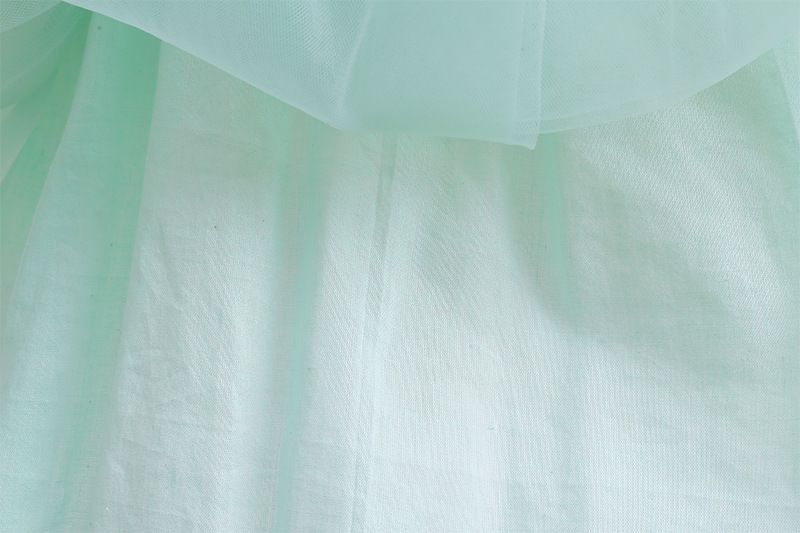 公主風亮晶晶短袖連身裙-美人魚配色-果綠+紫