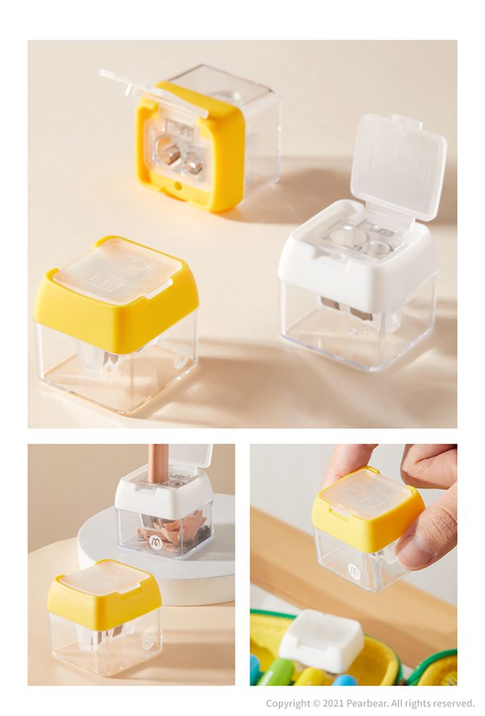 MiDeer - 三孔削筆器(白)