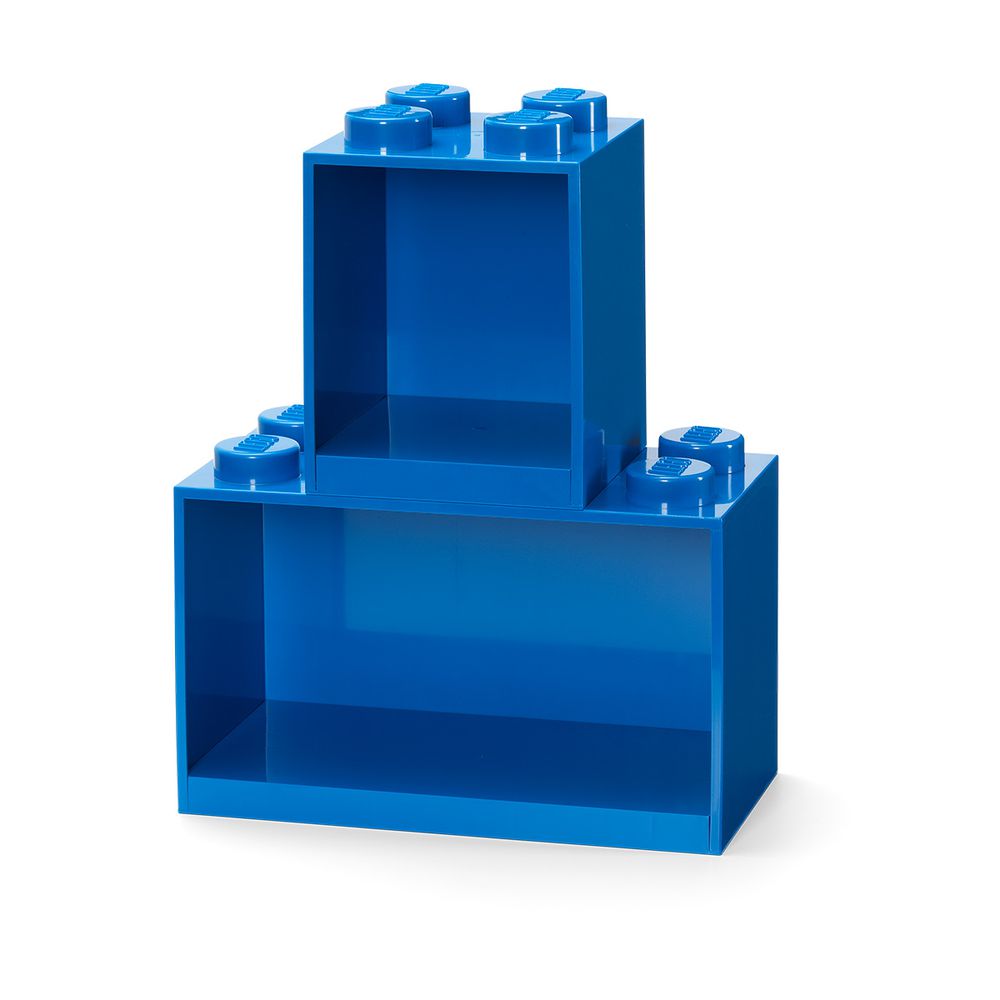 Room Copenhagen - LEGO樂高置物架兩件套組 (藍色)