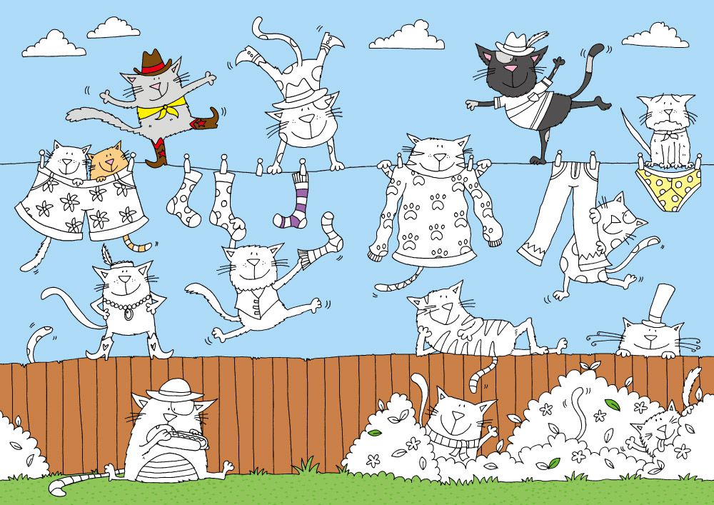 貓狗創意造型著色畫組-內含貓咪著色書+狗狗著色書+色鉛筆12色