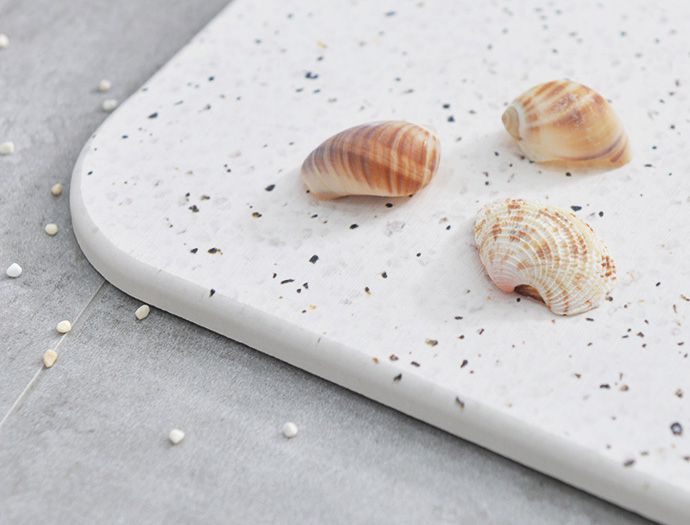 家窩 - MIT 峇斯克印花防霉速乾珪藻土地墊(39x60cm)-4色可選-藍調花磚