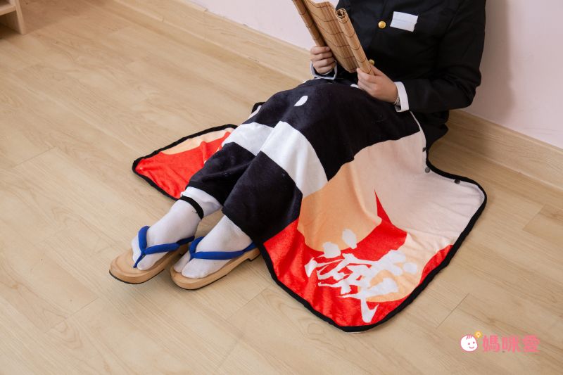 日本代購 - 鬼滅之刃 保暖毯/披肩-我妻善逸 (80x135cm)