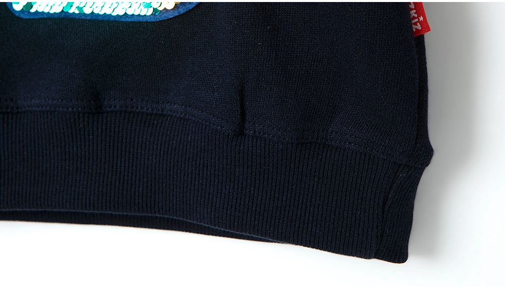 韓國 OZKIZ - 閃亮變色長袖大學T-恐龍