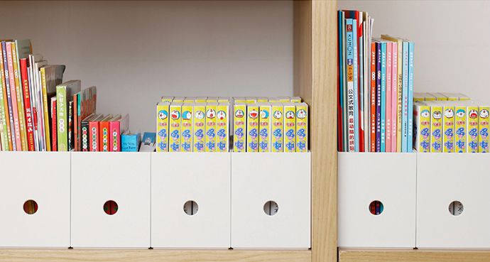 日本霜山 - 10cm面寬隙縫可疊式分類收納盒 (高12cm)-3入