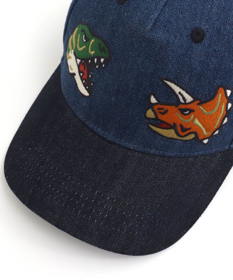日本 BREEZE - 聯名款 恐龍對決印花棒球帽-牛仔藍