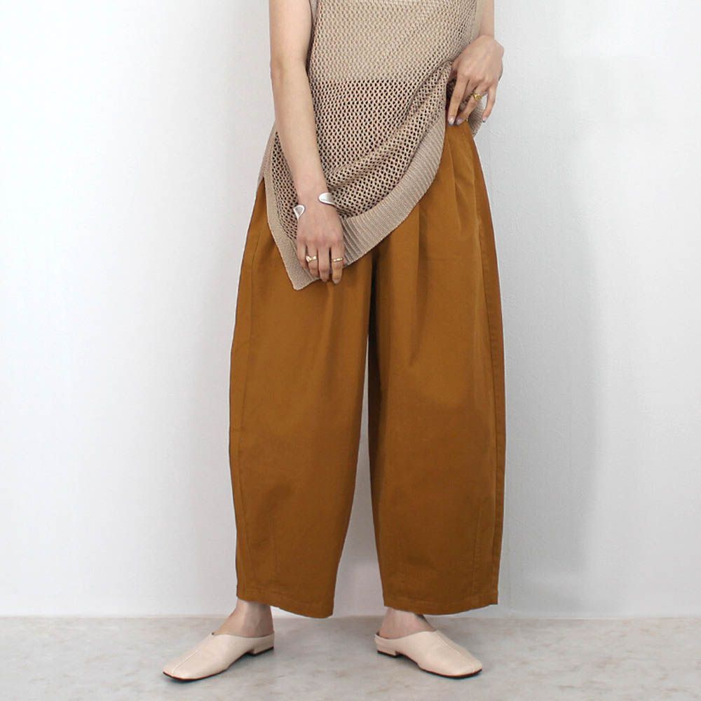 [熱銷款] 超藏肉休閒錐形美腿褲-焦糖