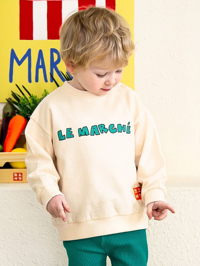 韓國 Pimpollo - 背後動物印花長袖上衣-紫