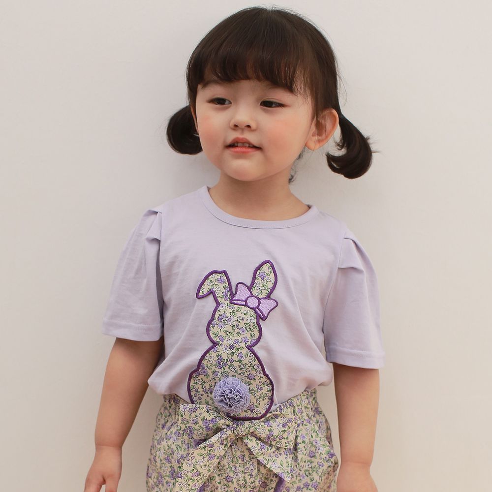 韓國 Coco Rabbit - 碎花兔兔上衣-紫