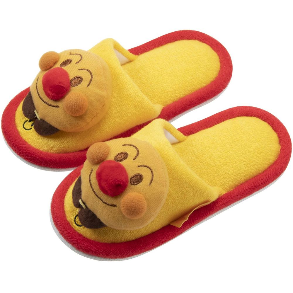 日本千趣會 - (兒童) 麵包超人造型室內拖鞋-黃 (14-16cm)