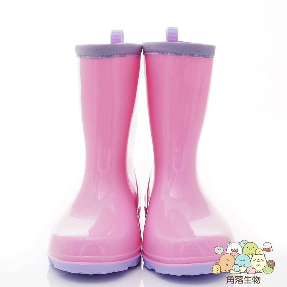 角落生物 - 台灣製角落小夥伴雨鞋(中大童段)-粉