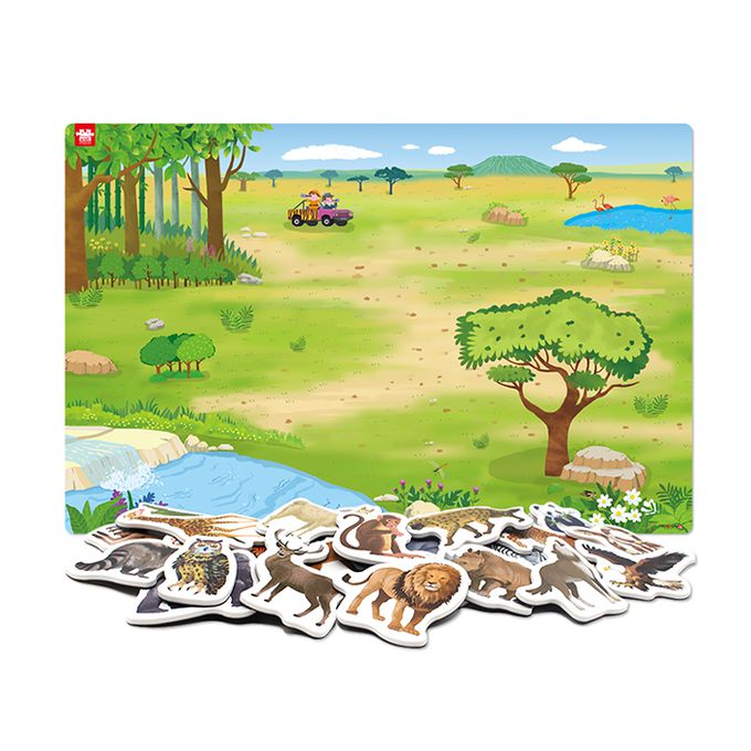 韓國 Ariati - 場景磁性壁貼-草原動物