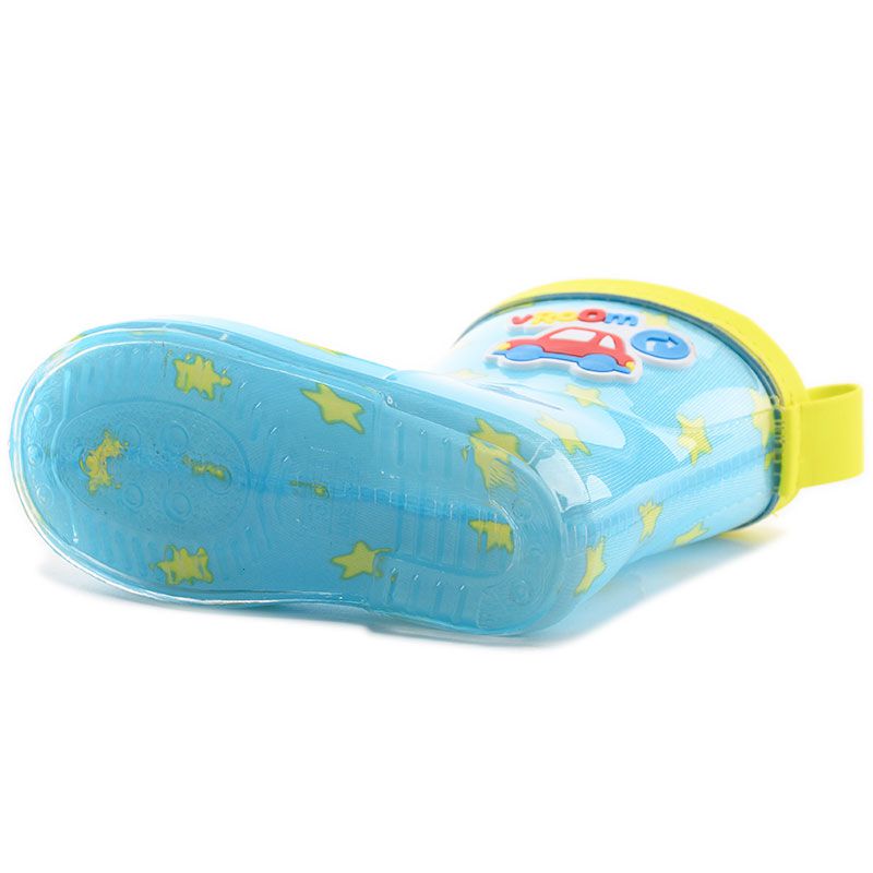 akachan honpo - 雨鞋-汽車-藍色