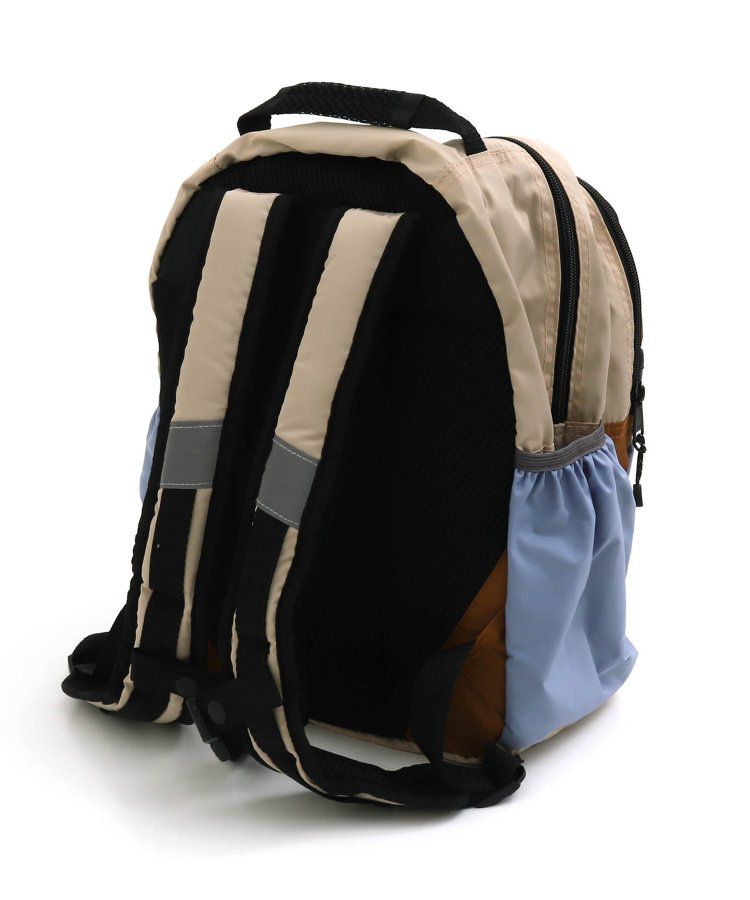 日本 BREEZE - 高機能輕量減壓設計兒童背包-白綠棋盤格 (33x24x13cm)