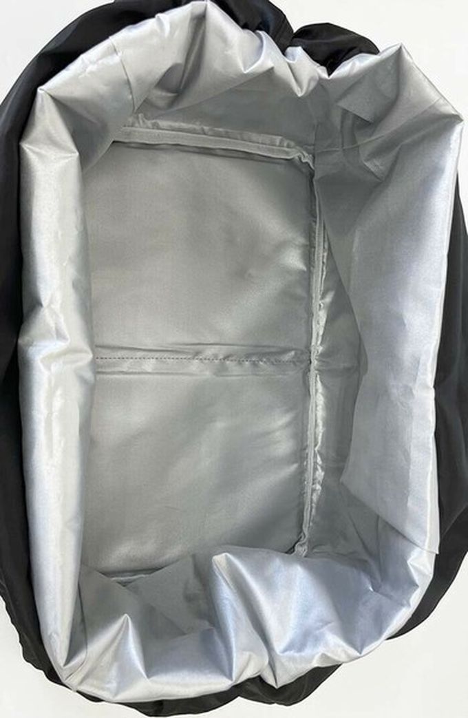 日本 Chepeli - 超大容量保溫保冷購物袋(可折疊收納)-長尾山雀-藍 (約29x52x24cm)