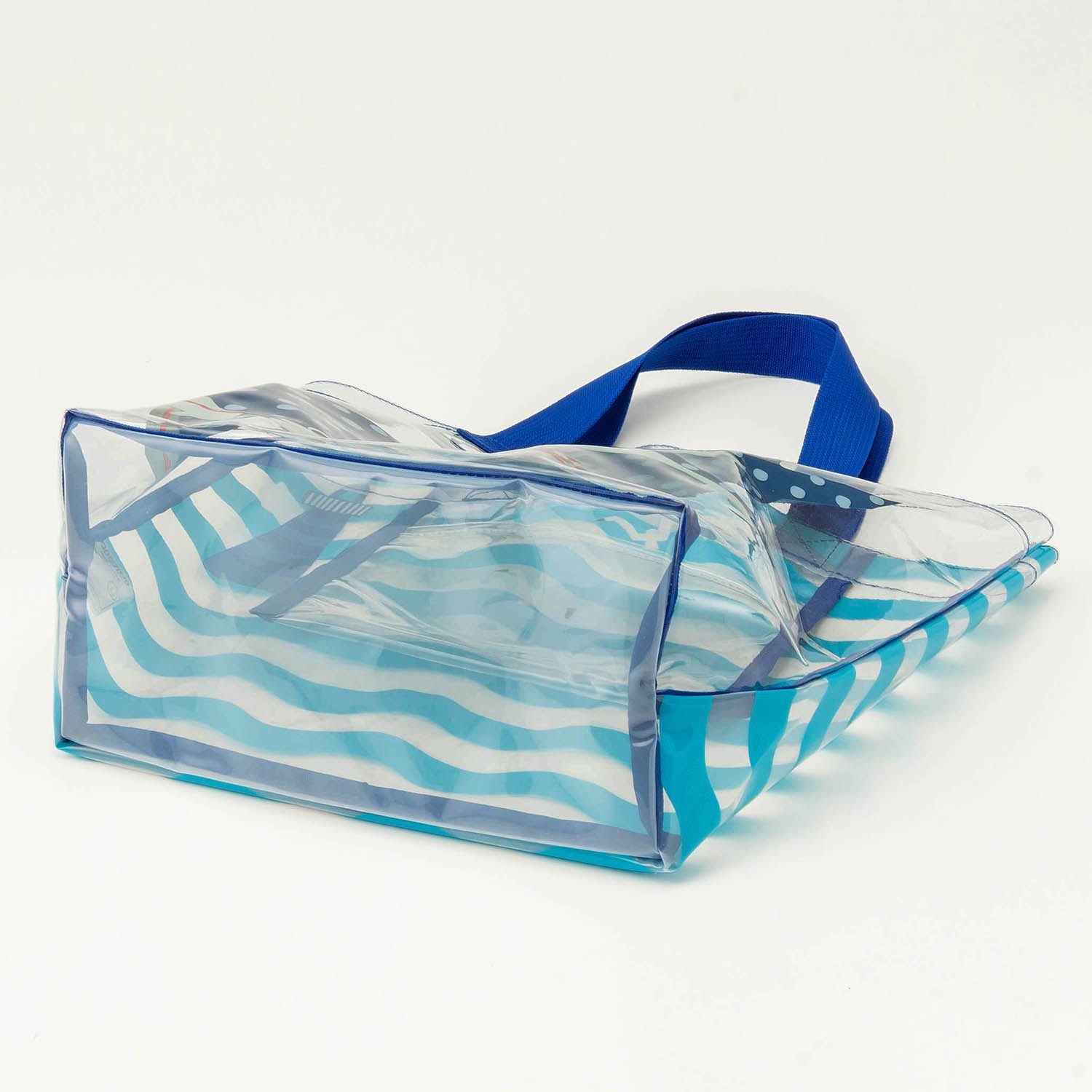 日本千趣會 - PVC防水包/游泳手提包-鯨鯊-水藍 (41×31×15cm)