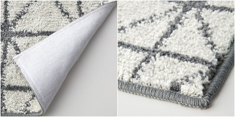 日本千趣會 - mini labo 去泥污腳踏墊-法蘭西花朵-藍綠