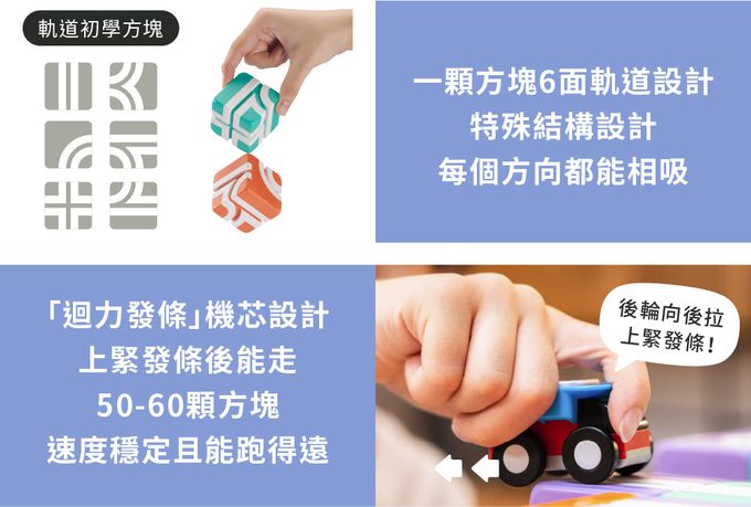 Qbi - 益智軌道磁吸玩具-探索系列-小小送貨員：任務學習組