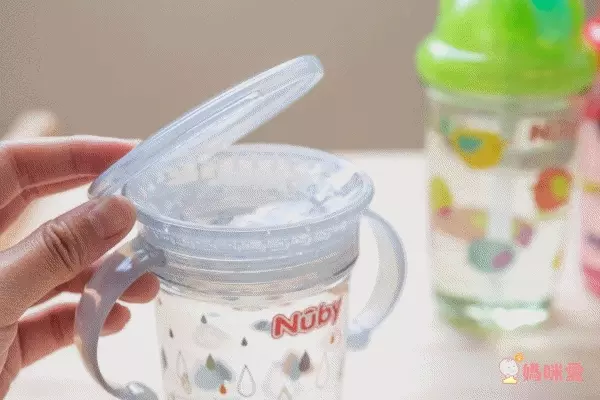 Nuby - 吸管配件組 晶透雙耳學飲杯-240ml (細吸管)