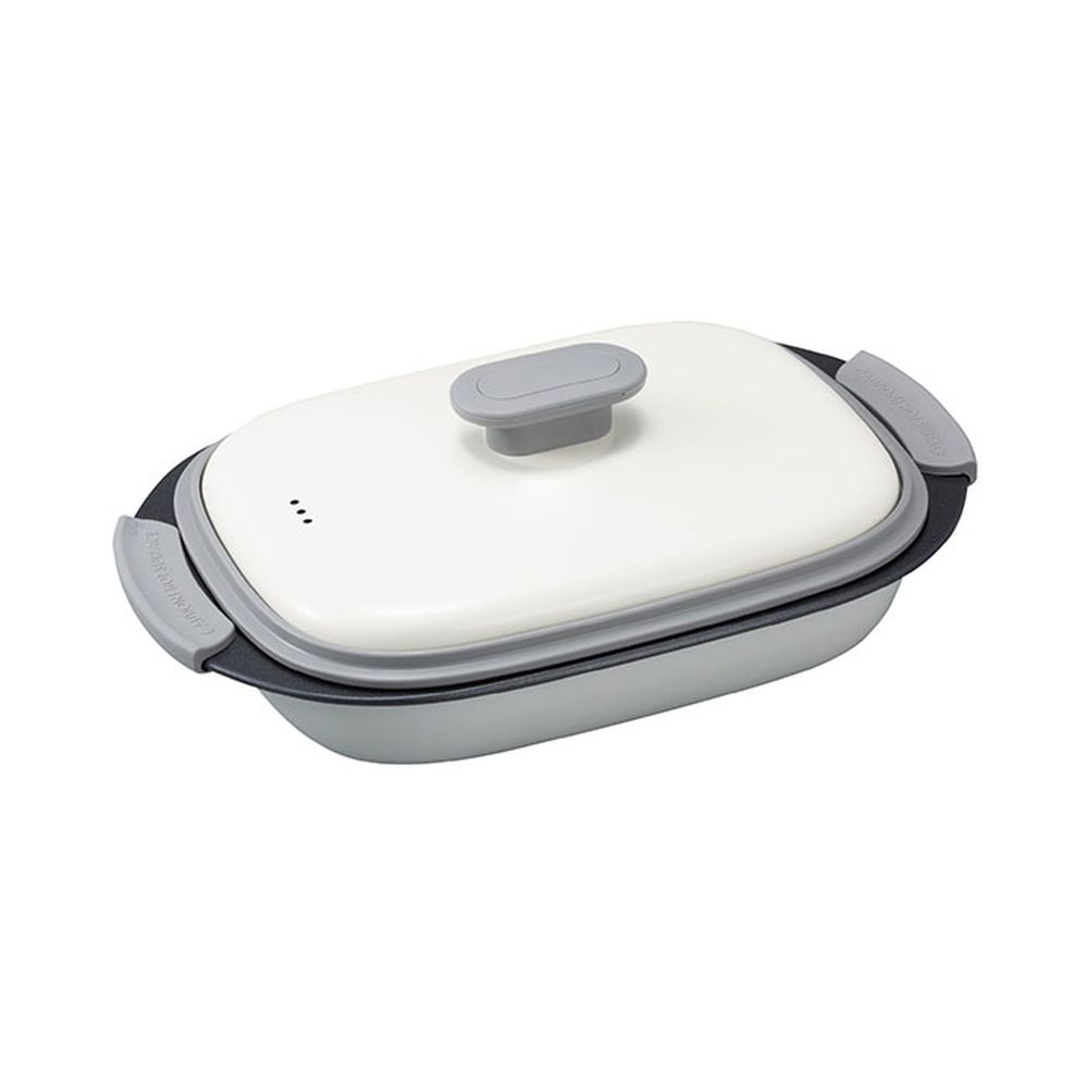 copan系列 微波爐專用長方形燒烤盤-白-495g