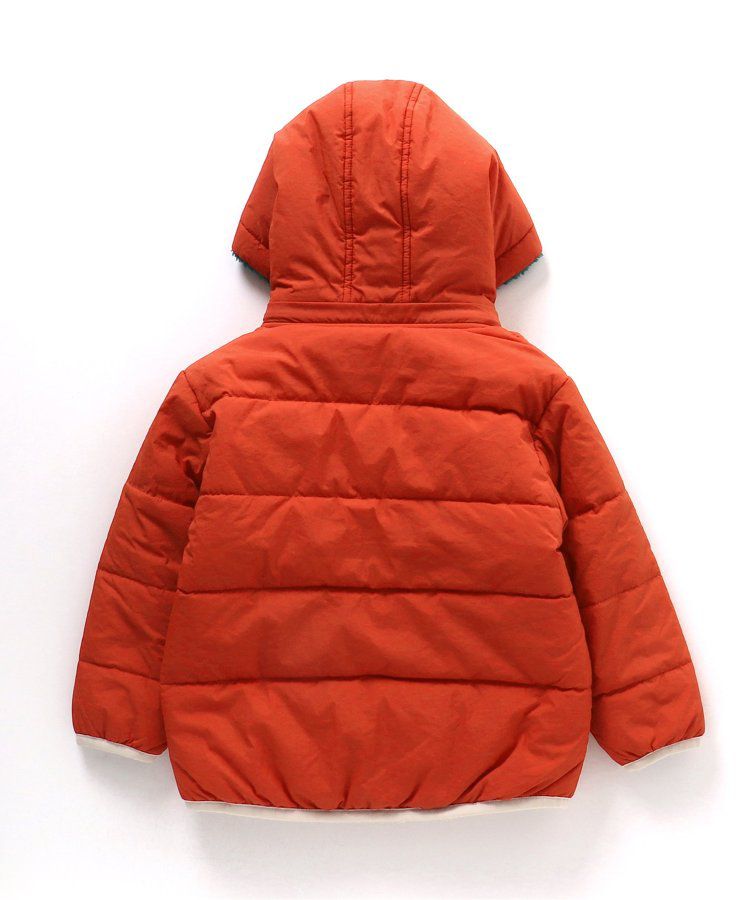 日本 BREEZE - [雙面穿]絨毛鋪棉繽紛保暖外套-黑系&迷彩