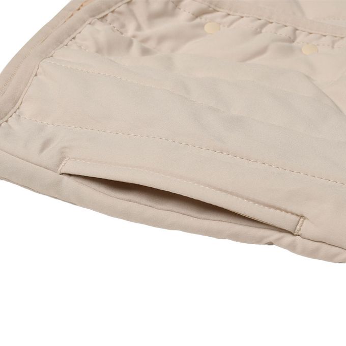 akachan honpo - 寬鬆夾克-超細纖維-象牙白色